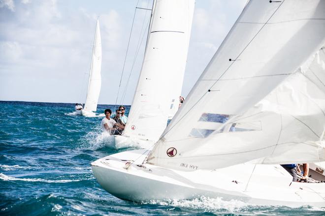 Fleet in action - Antigua Dragon Yacht Club Challenge &copy;  Shirley Falcone
